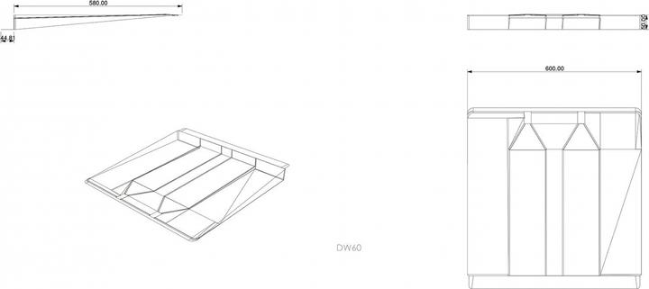Produktbild Aquateam D60 drip tray 60 cm