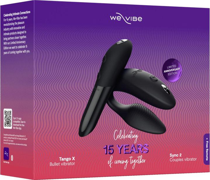 Image du produit We-Vibe Ensemble de jouets "15th Anniversary Collection" avec Sync 2 et Tango X