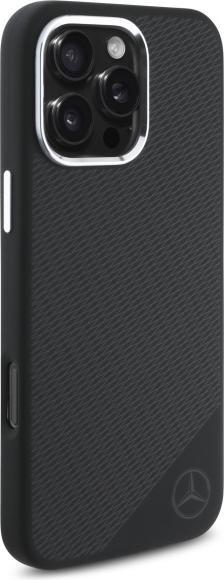 Actual product image Mercedes MEHMP16X23SUGDK iPhone 16 Pro Max 6.9" czarny/black hardcase Silicone Tonal Logo Wood Pa (Apple iPhone 16 Pro Max)