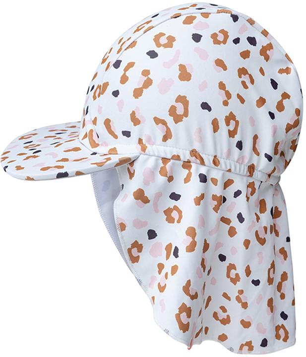 Swim Essentials Sonnenhut mit Nackenschutz Kaki Leopard Gr. 44/46