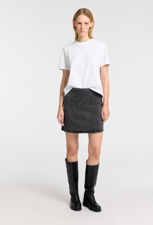 Produktbild Selected Femme Slfmerle Hw Short Black Denim Skirt (40)