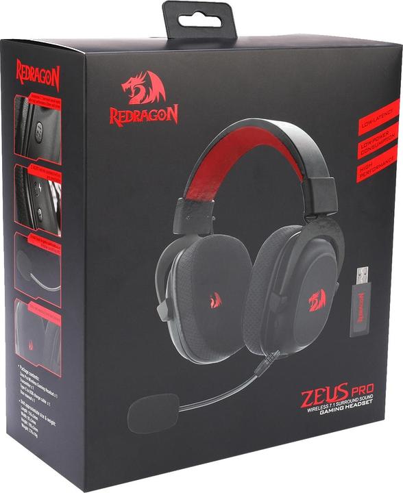 Actual product image Redragon Słuchawki H510 Zeus X Pro Czarne (H510-PRO) (Wireless)