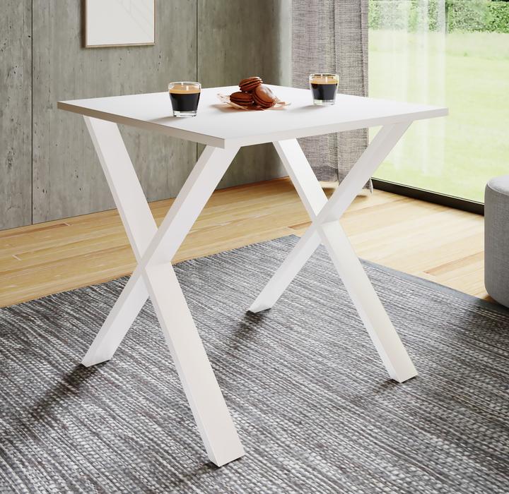 Actual product image VCM Premium dining room table wooden table dining table "Xona X" (80 x 50 x 76 cm)