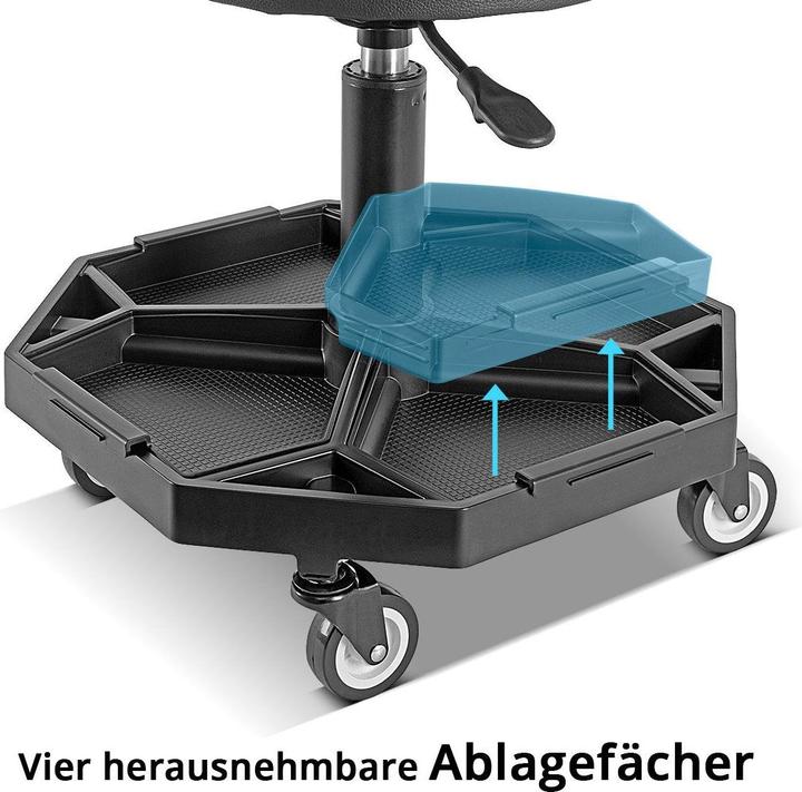 Produktbild Stahlwerk Werkstatthocker WRH-136 ST bis 136 kg belastbar höhenverstellbar (136 kg)