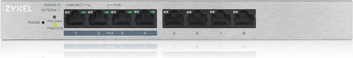 Actual product image Zyxel GS1200-8HP: 8Port PoE+ Switch, V2 (8 Ports)