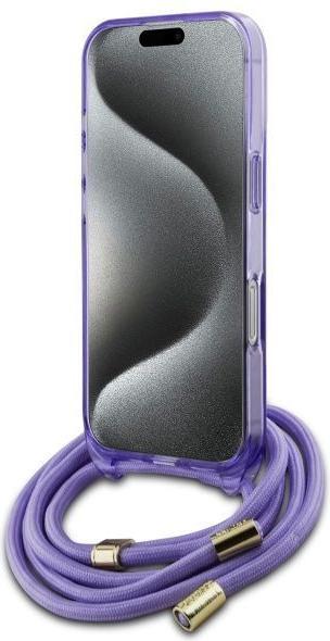 Immagine prodotto Guess GUHMP16XHCTSGNSU iPhone 16 Pro Max 6.9" fioletowy/purple hardcase Crossbody Cord Script MagSa