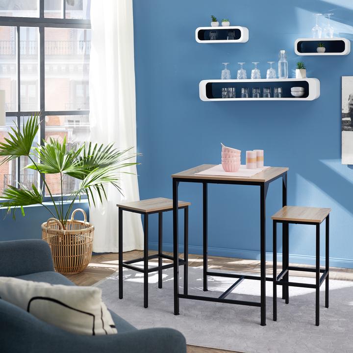 Immagine prodotto tectake Set da bar Inverness (60 x 60 x 91 cm)