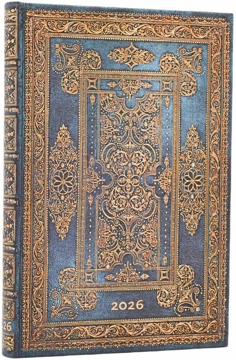 Produktbild Paperblanks PAPERBLAN Agenda Blue Luxe 2026 DD0569-9 1W/1S VSO Mini HC DE 9.5x14cm (9.5 x 14 cm, Deutsch)