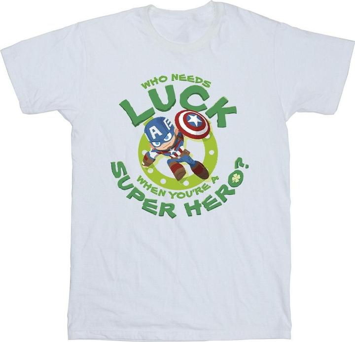 St Patrick's Day Captain America Luck TShirt (4XL)