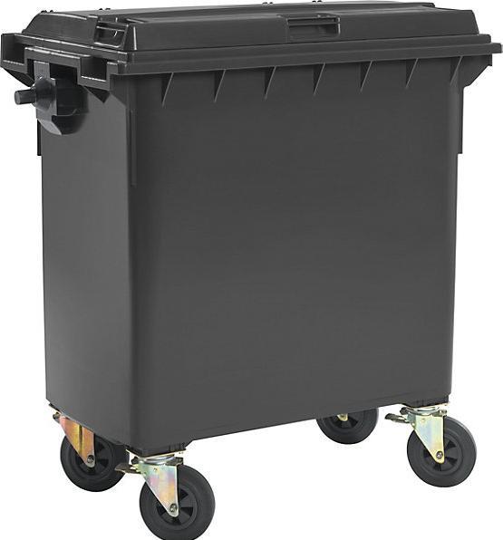 Image du produit kaiserkraft Grands conteneurs à déchets en plastique, selon DIN EN 840 (770 l)