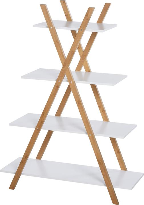Actual product image Kleankin Bathroom shelf with 4 levels (80 x 33 x 109 cm)