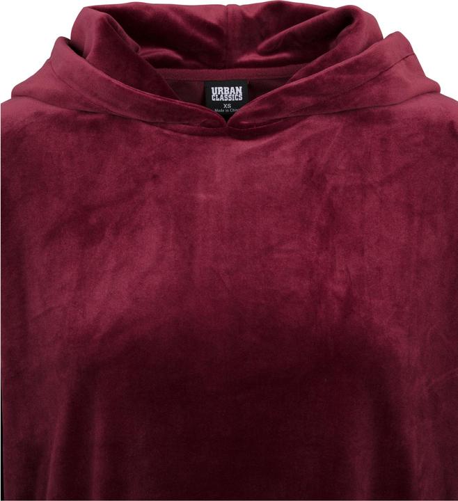 Immagine prodotto Urban Classics UC Ladies Ladies Short Velvet Gathered Hoody da donna con cappuccio (S)