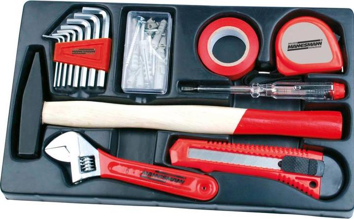 Image du produit Mannesmann Ensemble d'outils de bricolage 156 partie (156 pièces)