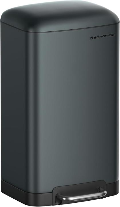 Produktbild Songmics 30L Mülleimer, Rauchgrau (30 l)