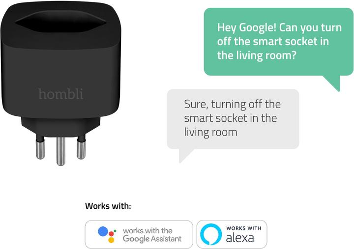 Actual product image Hombli Smart Swiss Socket