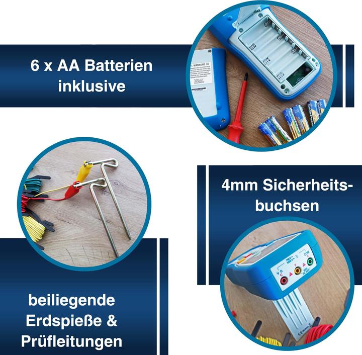 Image du produit Peaktech P 2700 Appareil de mesure de la résistance de la terre (Mallette d'instruments de mesure)