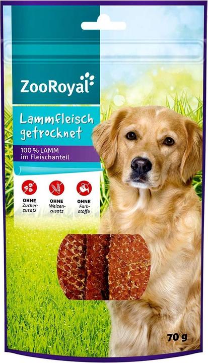 Produktbild Zooroyal Lammfleisch getrocknet (24 Stk., 1680 g)