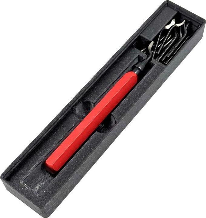 Immagine prodotto Snuups Entgrater Rot mit 15+1 Klingen und Gridfinity Tray