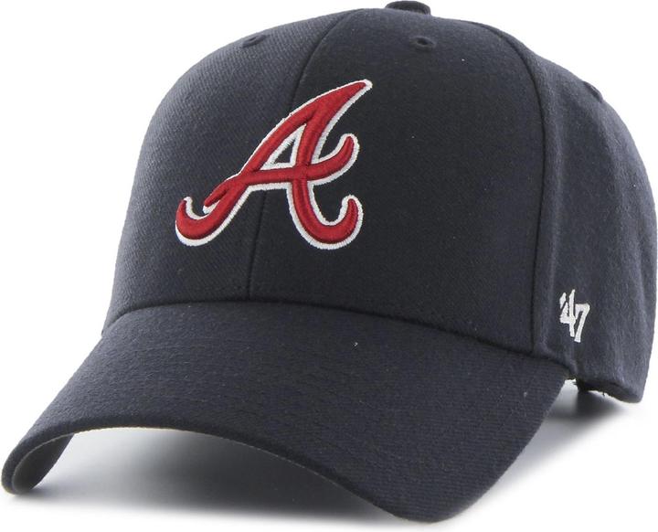 Actual product image 47 Brand Relaxed Fit Cap - MLB Atlanta Braves Navy (One size)