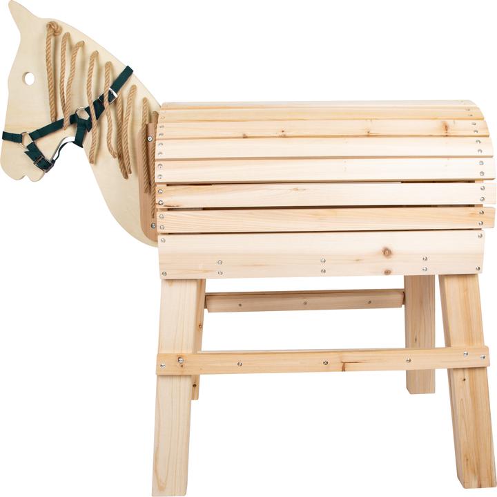 Actual product image small foot Wooden horse