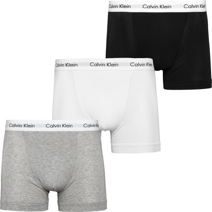 Produktbild Calvin Klein Trunk "Cotton Stretch" grau (S, 3er Pack)
