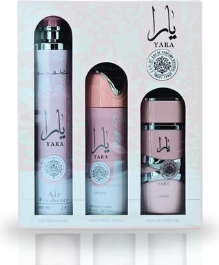 Lattafa Perfumes Lattafa Yara 3-Piece Gift Set - Eau De Parfum (Eau de Parfum, 300 ml)