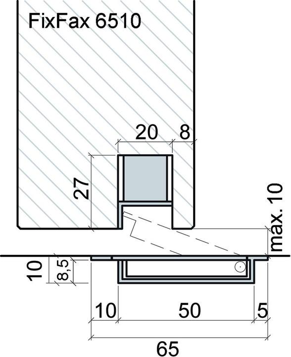 Productafbeelding Fixfax Vloerdeurbuffer (1 Stuk, 4,5 x 8,5 x 13 cm)