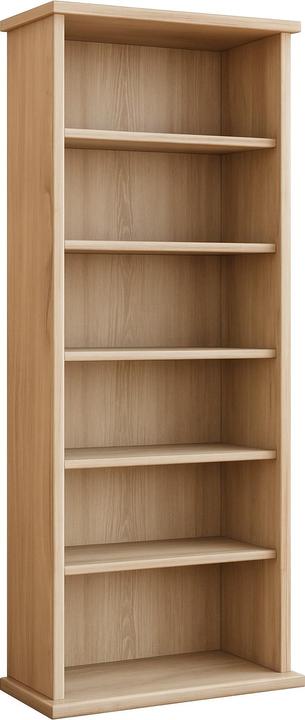Produktbild VCM Holz CD DVD Stand Regal Vetro mit Glastür (31 x 18 x 92 cm)