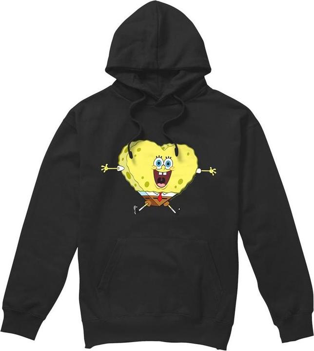 Immagine prodotto Spongebob Squarepants Heart-Shaped Felpa con Cappuccio San Valentino Spugna Uomo (L)