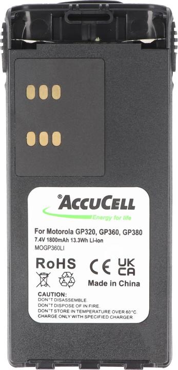 Produktbild AccuCell Akku Motorola GP320, GP340, GP360, HNN9008