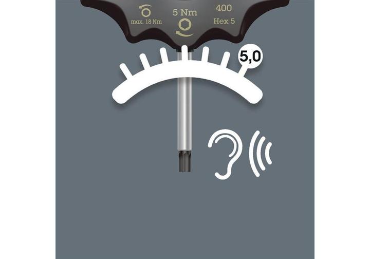 Image du produit Wera 400 Hex 4,0/4,0 Nm (3/8", 4 Nm, 4 Nm)