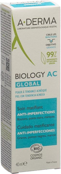 Actual product image A-Derma BIOLOGY AC Global Cream Impure Skin Cream (40 ml, Day cream)
