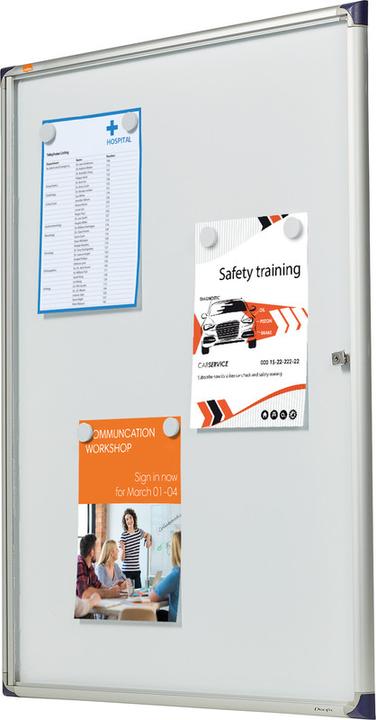 Produktbild Nobo Schaukasten extraflach mit Metallrückwand (80.5 x 112 cm)