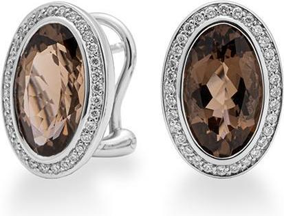 Breuning OHRSCHMUCK - E.RAUCHQUARZ/Brill. 0,352 Ct. H/si (585, - Gold)