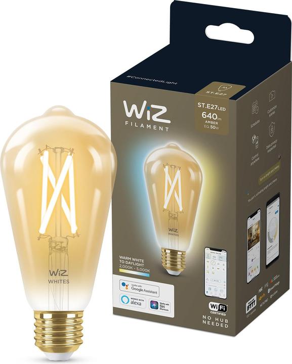 Produktbild WiZ Filament (E27, 6.70 W, 640 lm, 1 x, E)