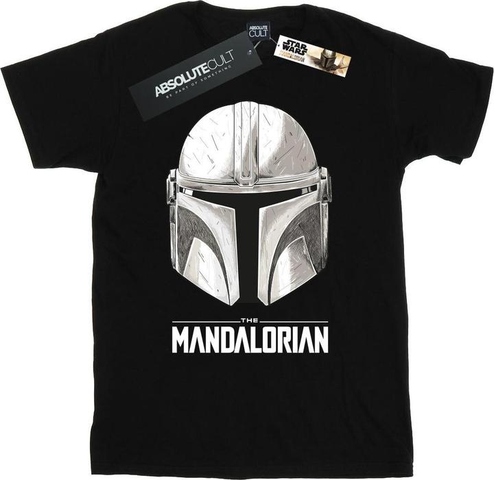Star Wars The Mandalorian Helmet Logo TShirt (4XL)