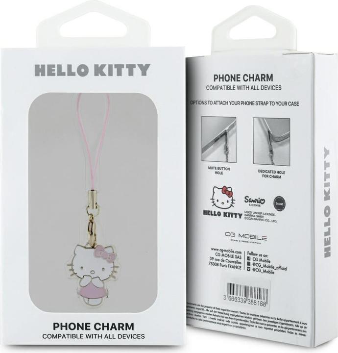 Produktbild Hello Kitty Zawieszka Charm Kitty Cute - rÃ³Å¼owa