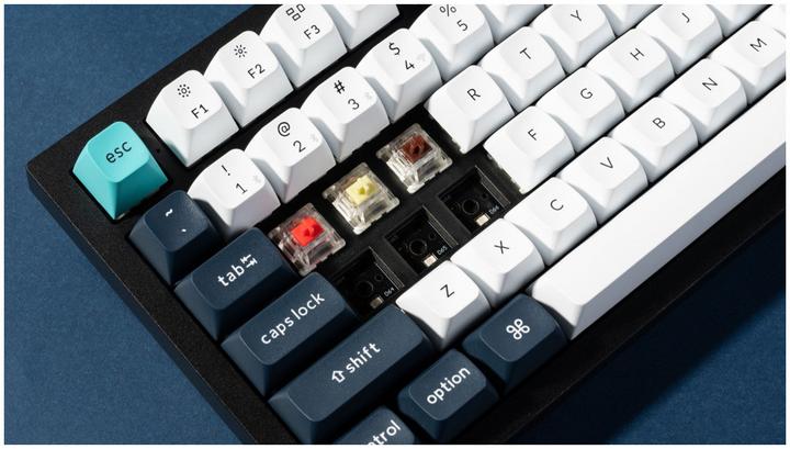 Actual product image Keychron Q6 Max QMK/VIA Wireless Custom Mechanical Keyboard,Fully Assembled Knob,Carbon Black, Gate (Cable, Wireless)