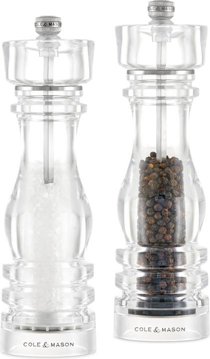 Produktbild Cole & Mason Cole&Mason Salz- und Pfeffermühle London 22 cm, Transparent (Pfeffer, Salz)