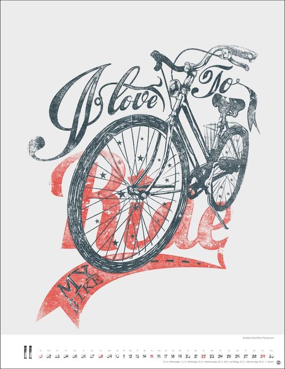 Image du produit Bike Art Posterkalender 2026 (34 x 44 cm, Couverture rigide, Allemand)