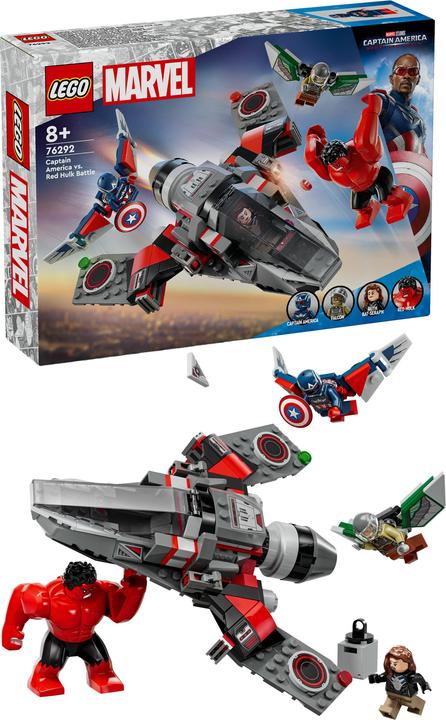 Actual product image LEGO Showdown zwischen Captain America und Red Hulk (76292, LEGO Marvel)