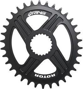 Rotor Bike Components Kettenblatt Q-Rings DM für Shimano Kurbeln 32 Zähne 12 fach Schwarz (32)