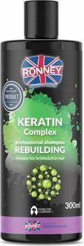 Actual product image Ronney Keratin Complex Professional Shampoo Rebuilding Therapy For Brittle & Thin Hair 300Ml (300 ml, Liquid shampoo)