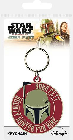 Actual product image Pyramid Star Wars - Le Livre de Boba Fett - Porte-clés Bounty For Hire en Caoutchouc 5cm