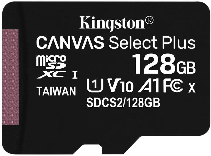 Kingston Scheda microSDXC su tela Select Plus microSDXC 128GB (128 GB, microSDXC, U1, UHS-I)