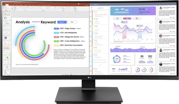 Actual product image LG UltraWide 34BA75QE-B (3440 x 1440 pixels, 34")
