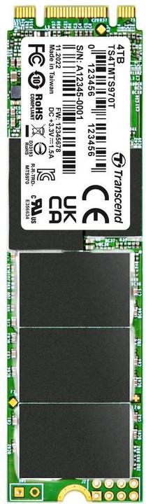 Actual product image Transcend MTS970T 4 TB Internal M.2 SATA SSD 2280 SATA III Retail TS4TMTS970T (4000 GB, M.2 2280)