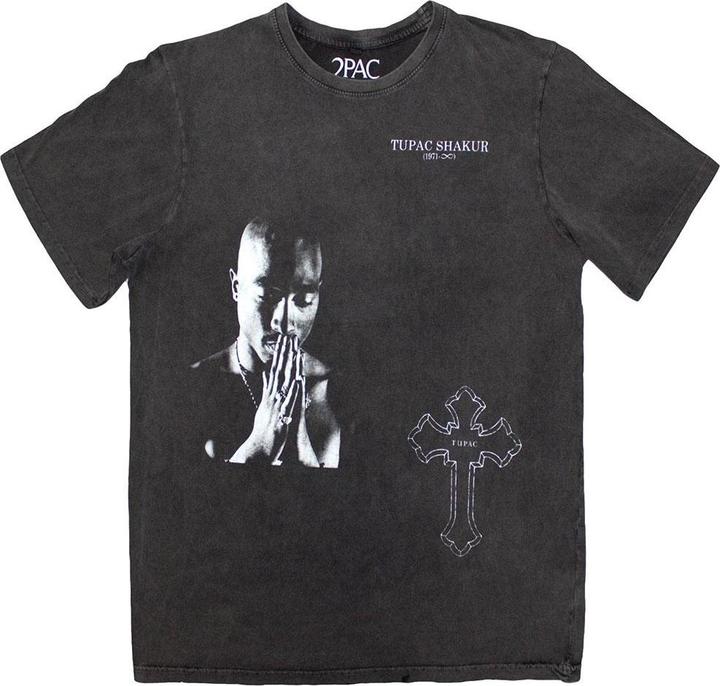 Tupac Shakur Photo Cross TShirt (M)