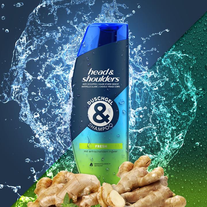 Produktbild Head & Shoulders Erfrischendes Duschgel Und Shampoo (225 ml)