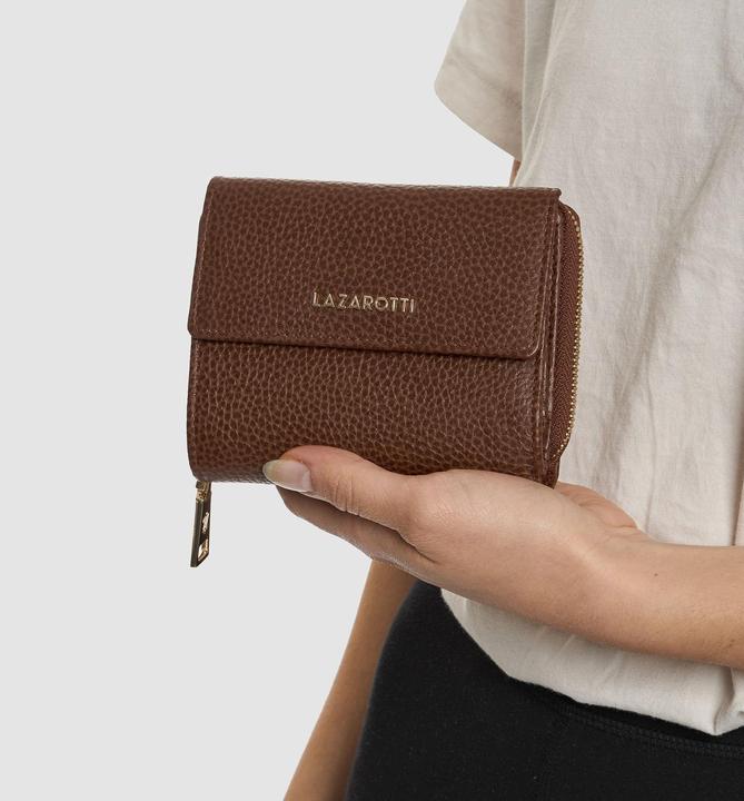 Actual product image Lazarotti Bologna Leather wallet leather 12 cm